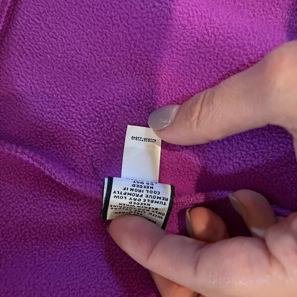 Fila Fuzzy Fleece Full Zip Jacket Purple S - Picture 6 of 8